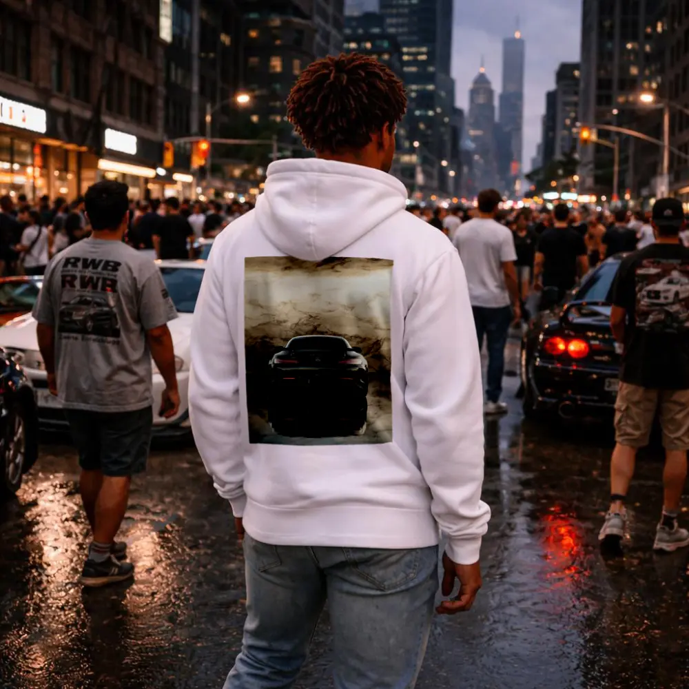 Mercedes AMG GT Black Marble Background – Hoodies
