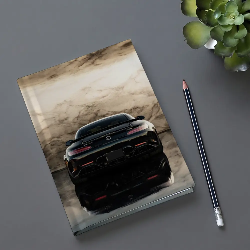 Mercedes AMG GT Black Marble Background – Notebooks