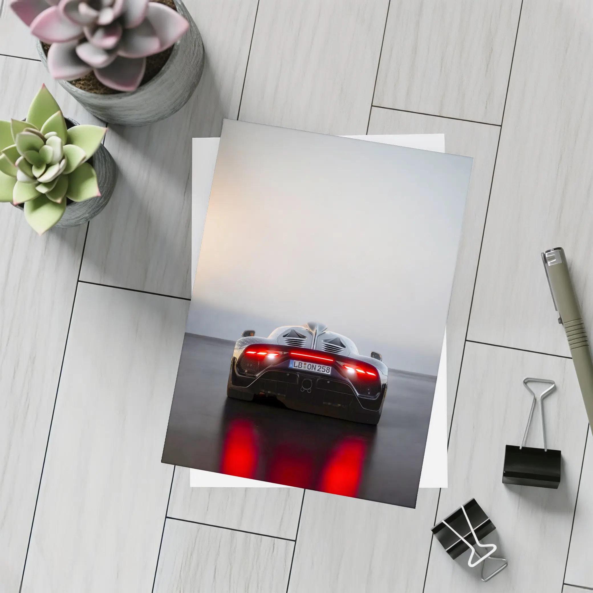 Mercedes AMG One Rear Studio Dark Background – Postcards