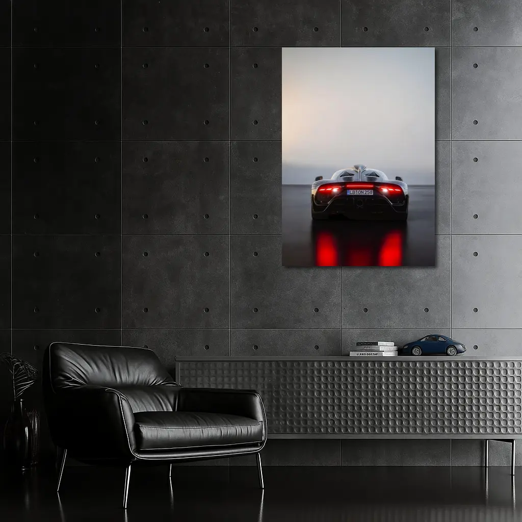 Mercedes AMG One Rear Studio Dark Background – Wall Art