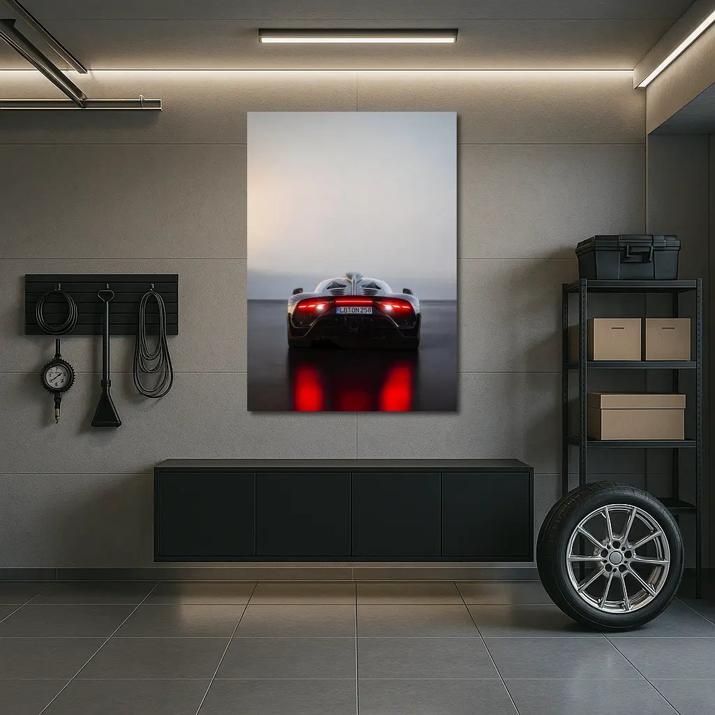 Mercedes AMG One Rear Studio Dark Background – Wall Art