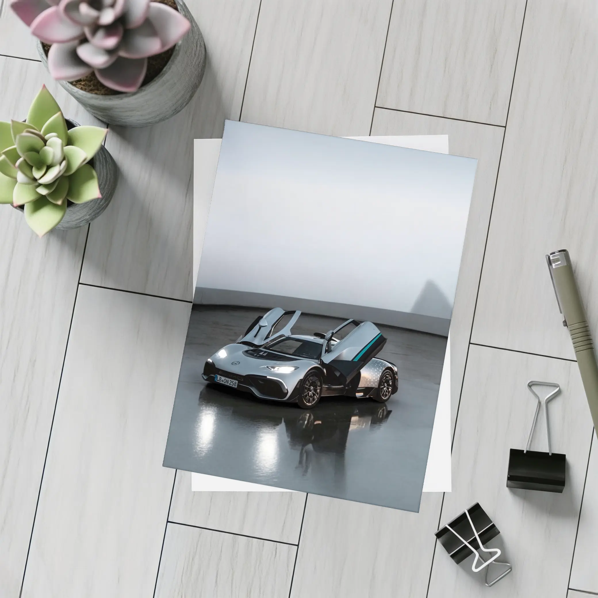 Mercedes AMG ONE Supercar Indoor Parking – Postcards