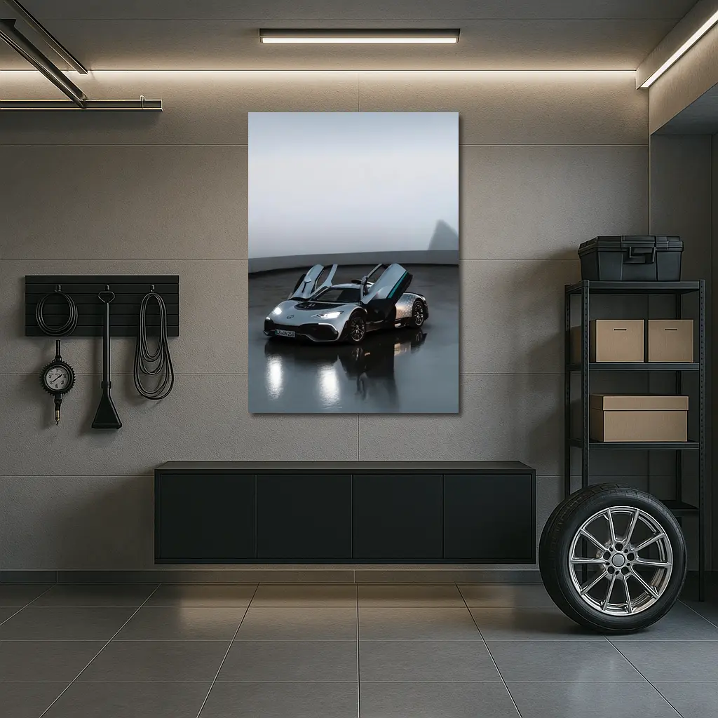 Mercedes AMG ONE Supercar Indoor Parking – Wall Art