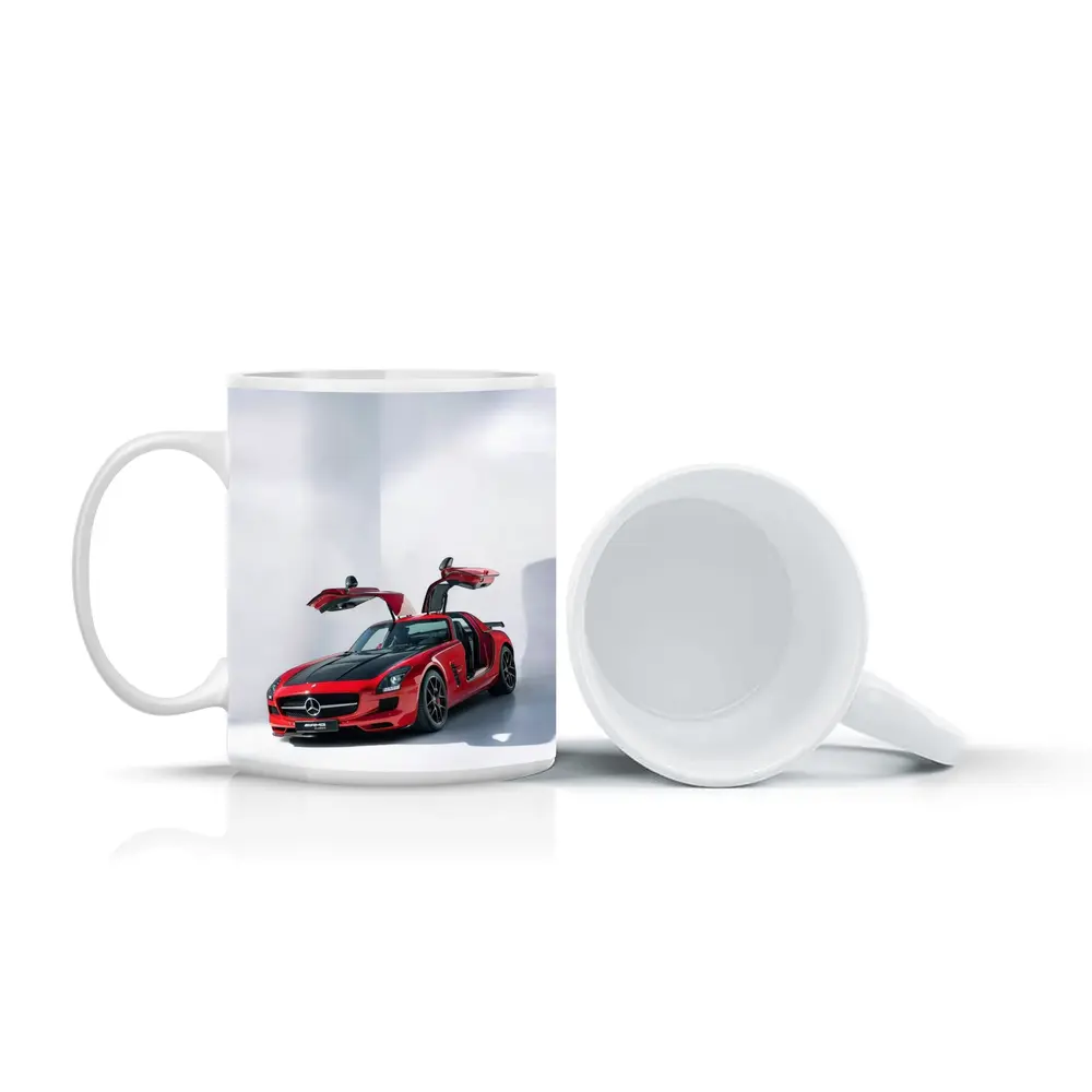 Mercedes AMG SLS Red Gullwing Studio – Mugs