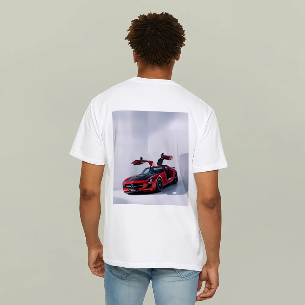 Mercedes AMG SLS Red Gullwing Studio – T-Shirts