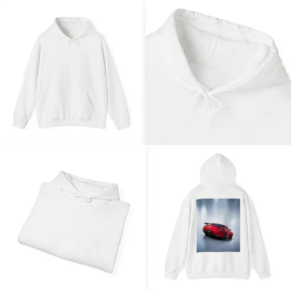 Mercedes AMG SLS Red Studio Shot – Hoodies