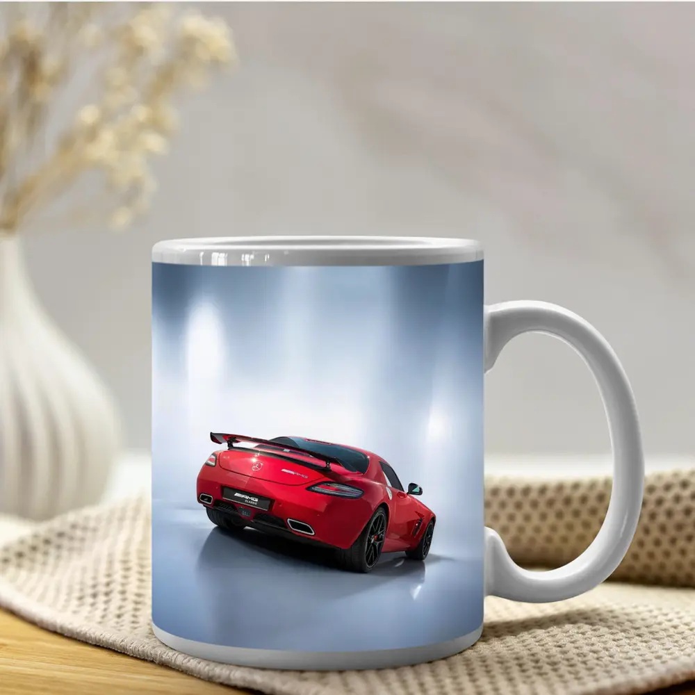 Mercedes AMG SLS Red Studio Shot – Mugs