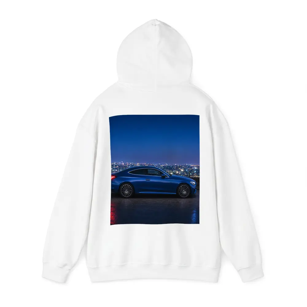 Mercedes C Class Blue Coupe City Night – Hoodies