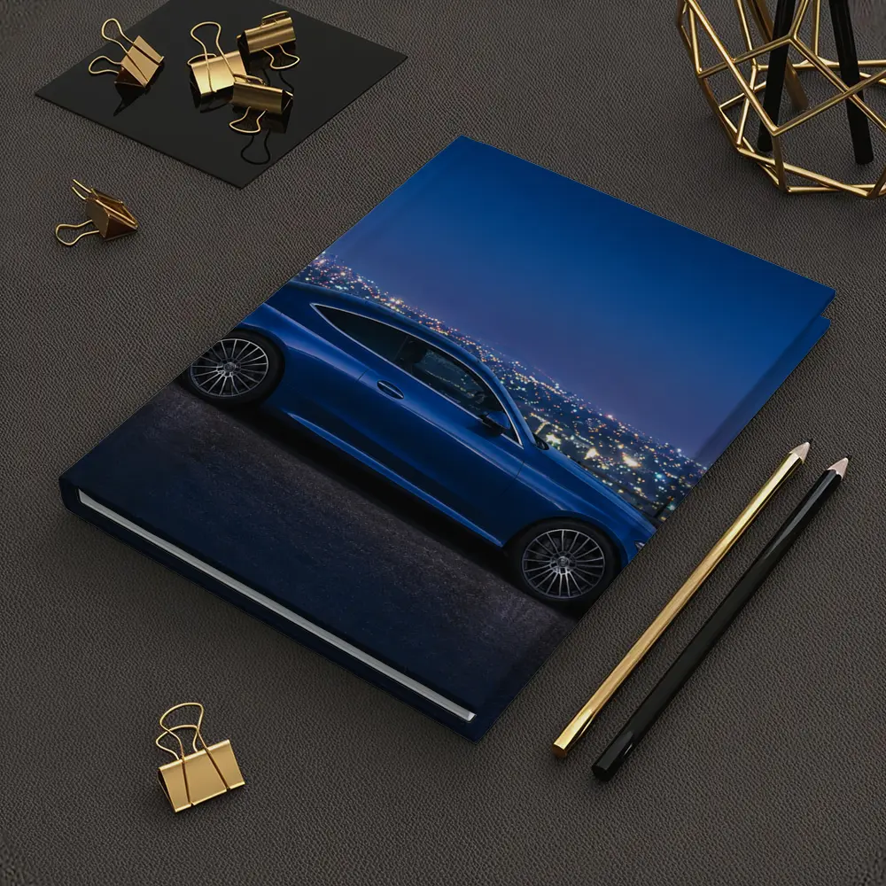 Mercedes C Class Blue Coupe City Night – Notebooks