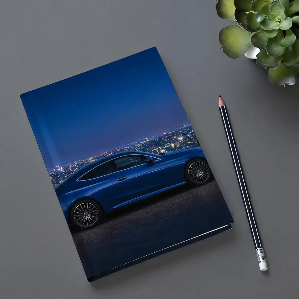 Mercedes C Class Blue Coupe City Night – Notebooks