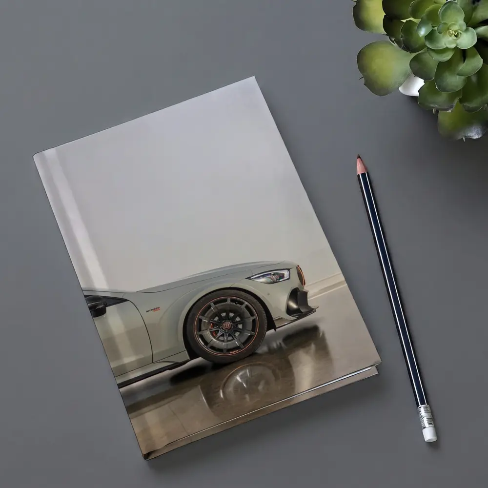 Mercedes AMG GT Silver Minimal Studio Shot – Notebooks