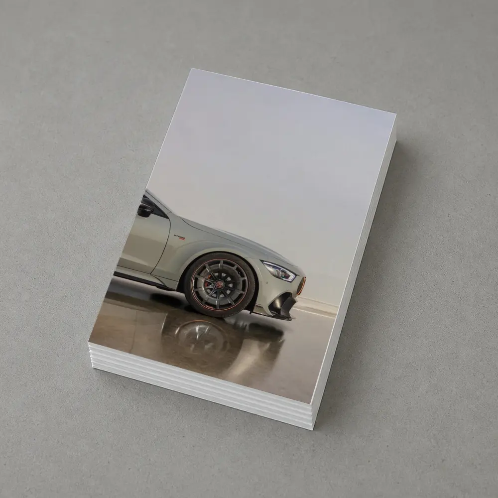 Mercedes AMG GT Silver Minimal Studio Shot – Postcards