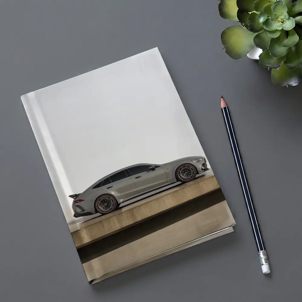 Mercedes AMG GT Side Profile Gray Studio – Notebooks