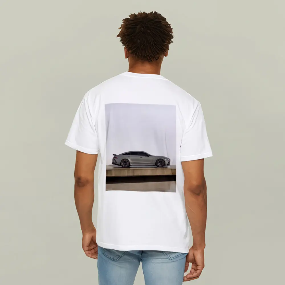 Mercedes AMG GT Side Profile Gray Studio – T-Shirts
