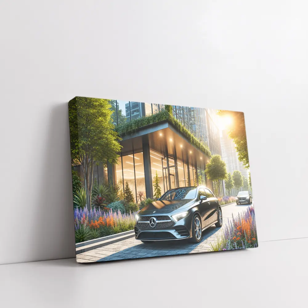 Mercedes Benz A Class Urban Building Setting – Wall Art