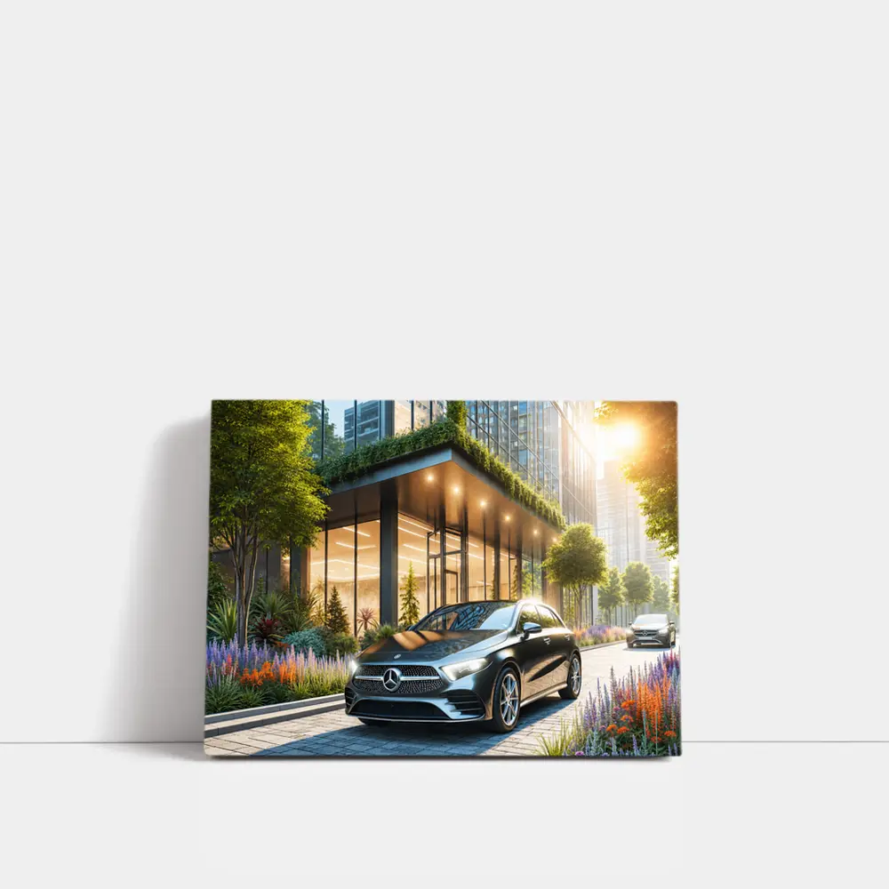 Mercedes Benz A Class Urban Building Setting – Wall Art