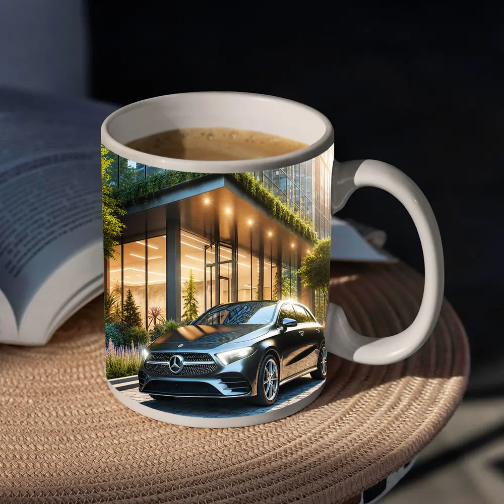 Mercedes Benz A Class Urban Building Setting – Mugs