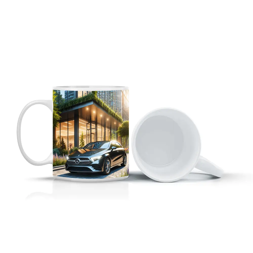 Mercedes Benz A Class Urban Building Setting – Mugs