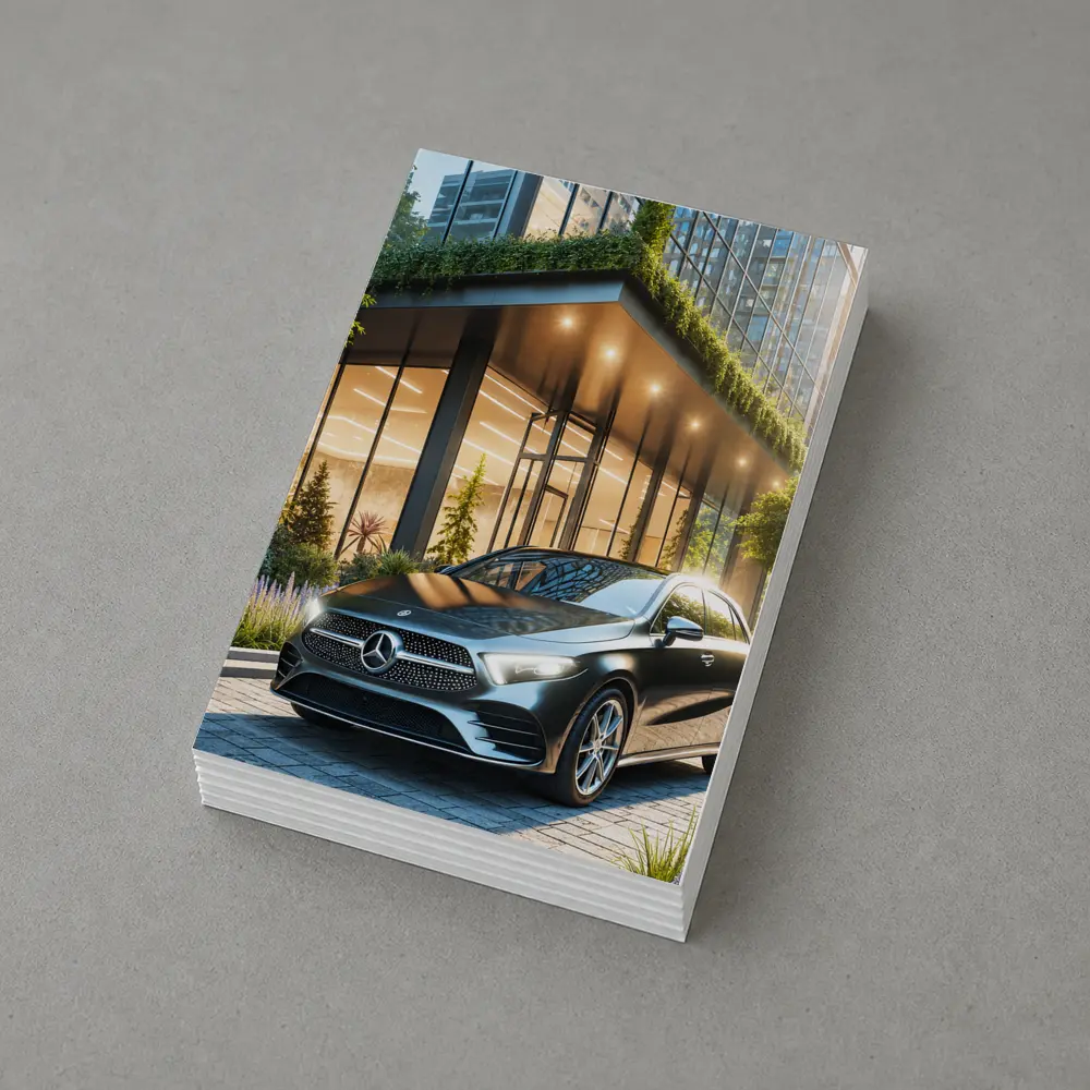 Mercedes Benz A Class Urban Building Setting – Postcards