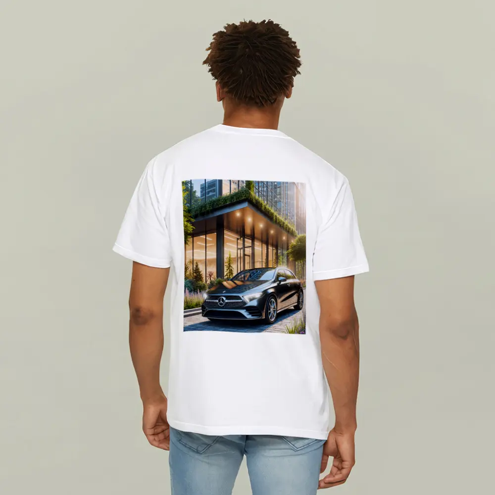 Mercedes Benz A Class Urban Building Setting – T-Shirts