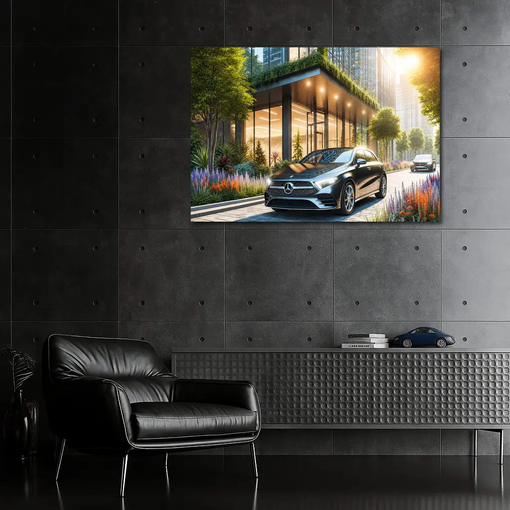 Mercedes Benz A Class Urban Building Setting – Wall Art