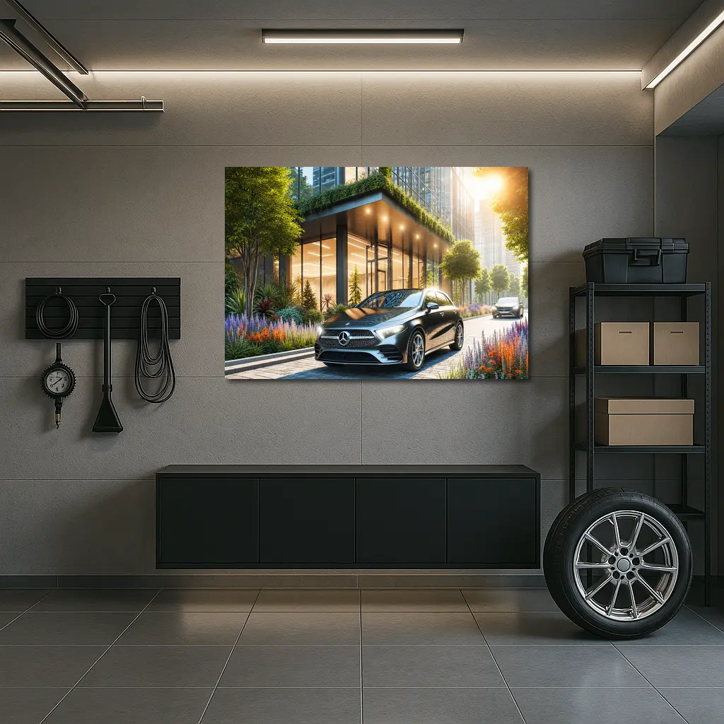 Mercedes Benz A Class Urban Building Setting – Wall Art