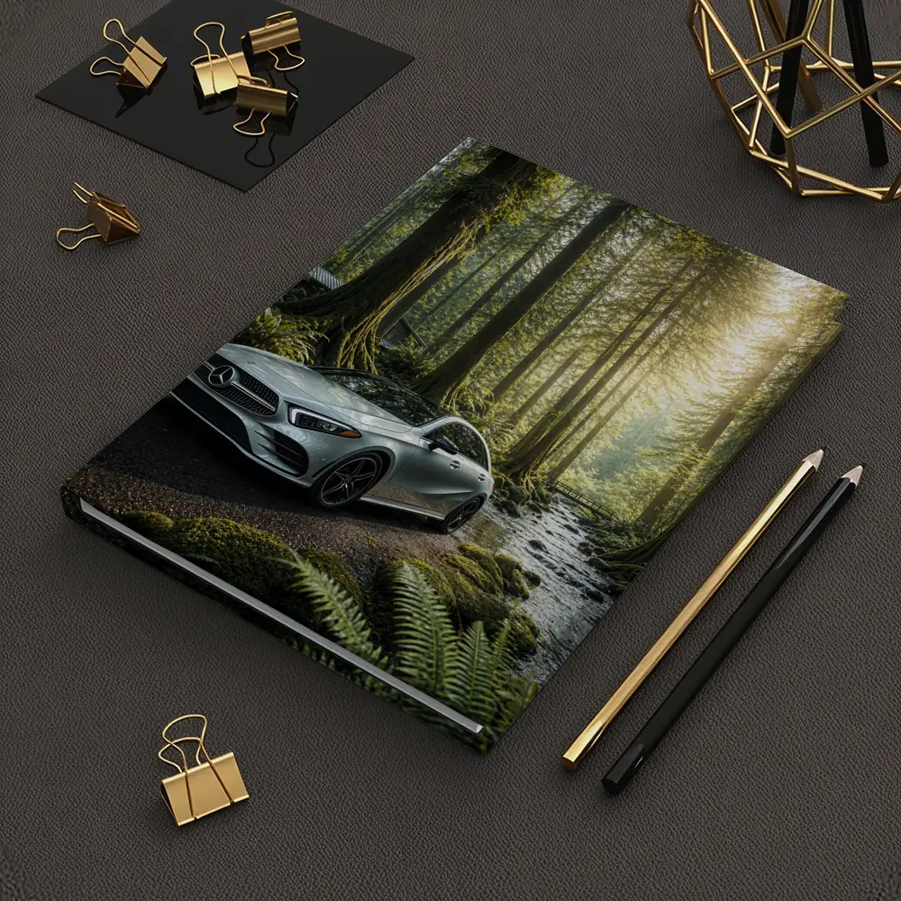 Mercedes Benz A Class Forest Road Scene – Notebooks