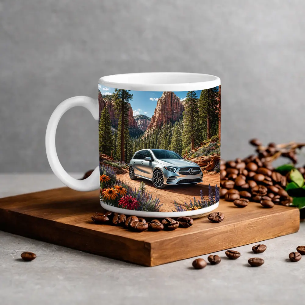 Mercedes Benz B Class Canyon Forest Scene – Mugs