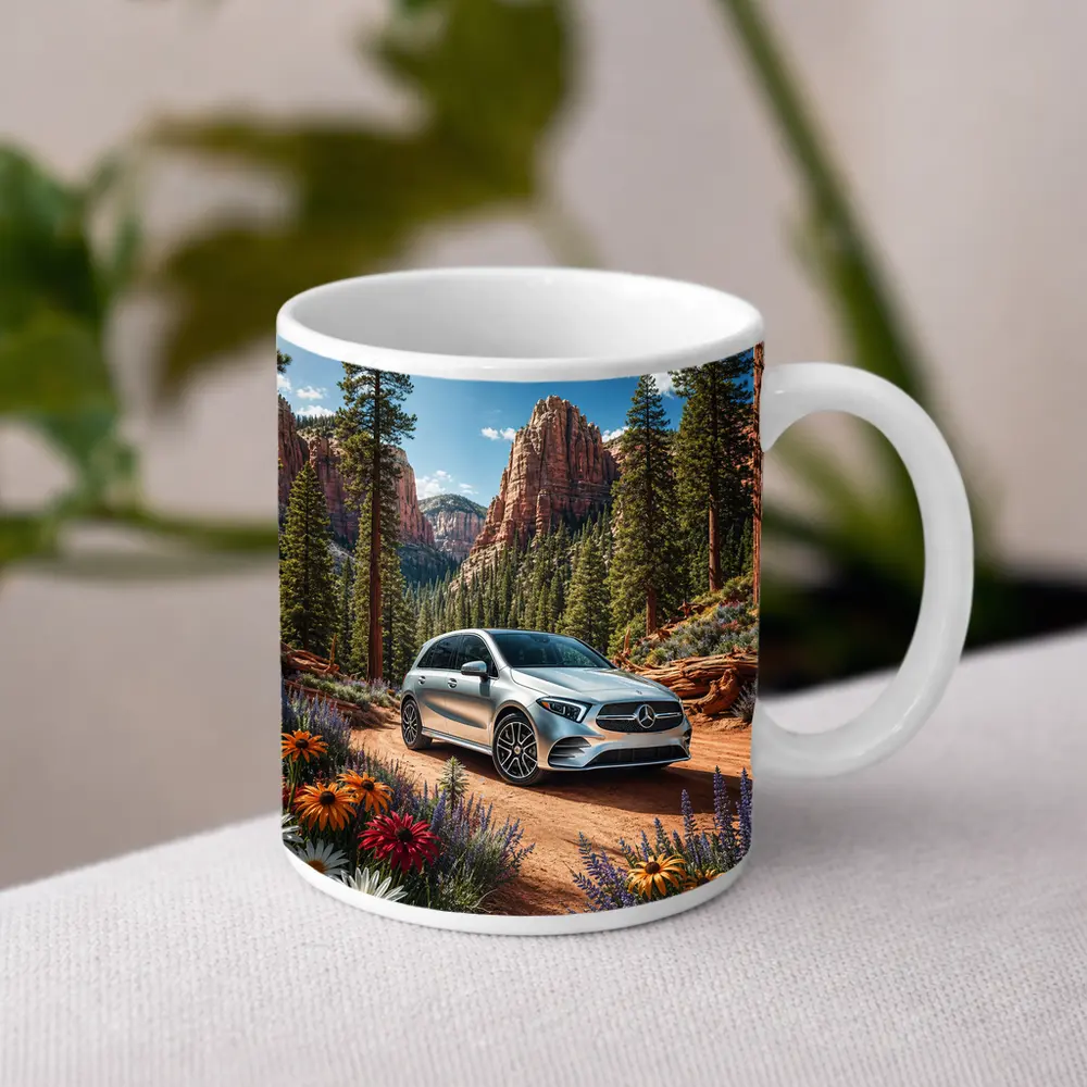 Mercedes Benz B Class Canyon Forest Scene – Mugs