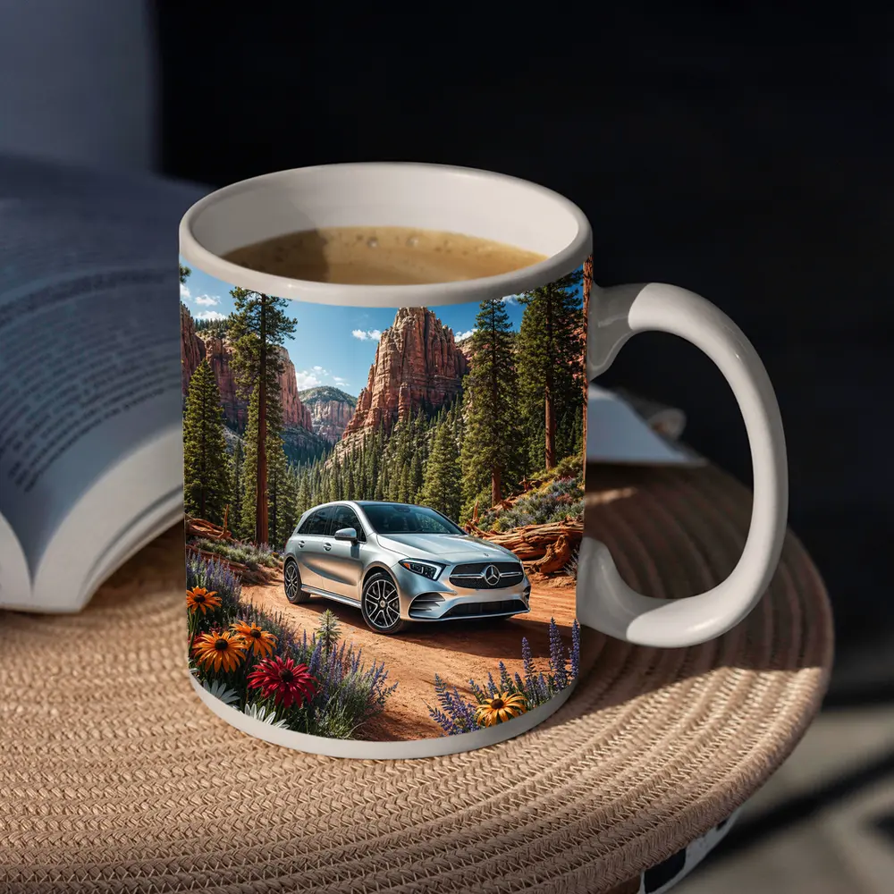 Mercedes Benz B Class Canyon Forest Scene – Mugs
