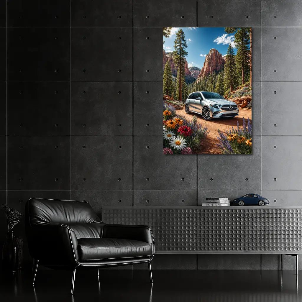 Mercedes Benz B Class Canyon Forest Scene – Wall Art