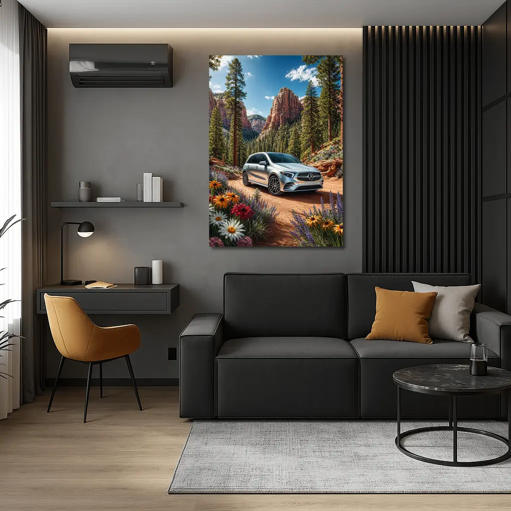 Mercedes Benz B Class Canyon Forest Scene – Wall Art