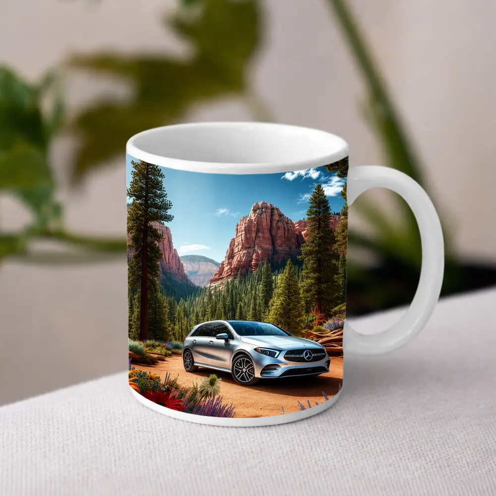 Mercedes Benz B Class Red Canyon Forest – Mugs