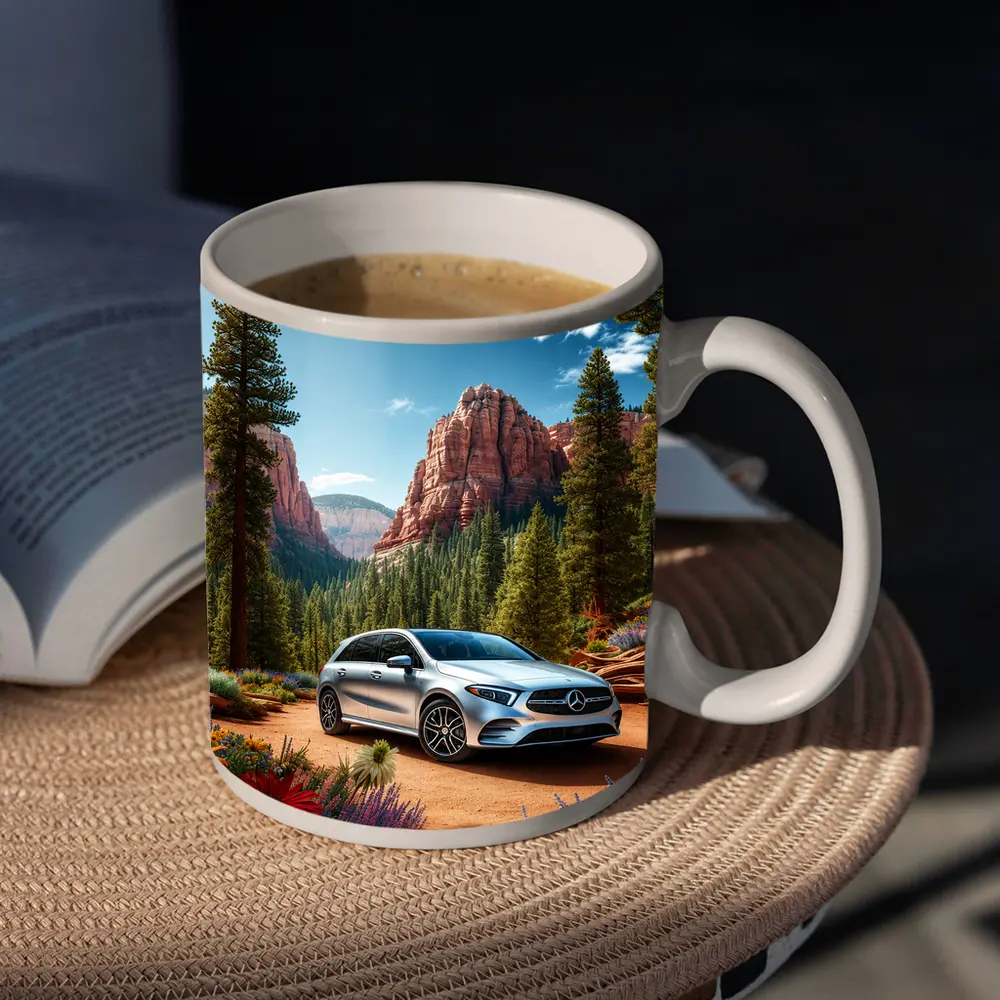 Mercedes Benz B Class Red Canyon Forest – Mugs