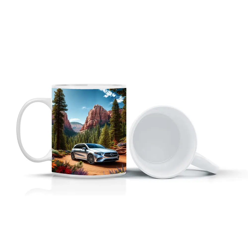 Mercedes Benz B Class Red Canyon Forest – Mugs