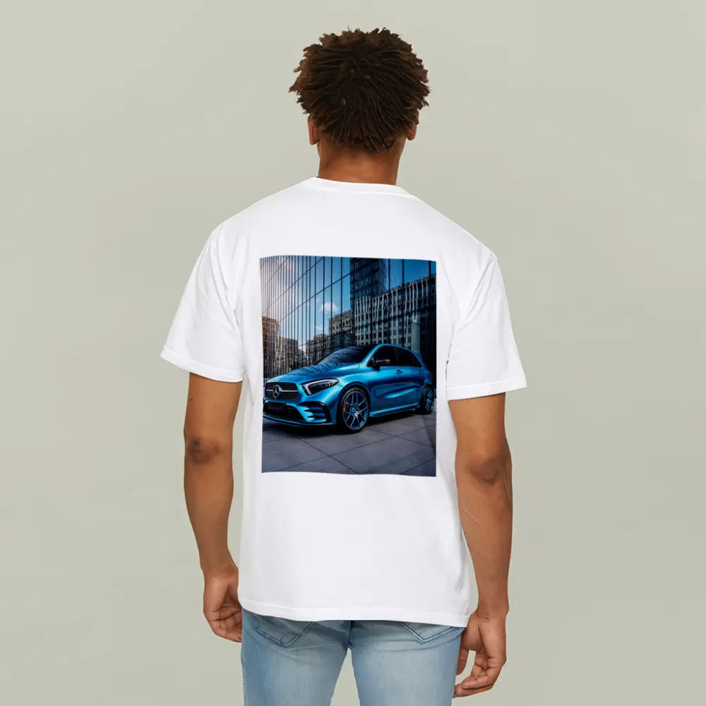 Mercedes Benz B Class Blue Urban Setting – T-Shirts