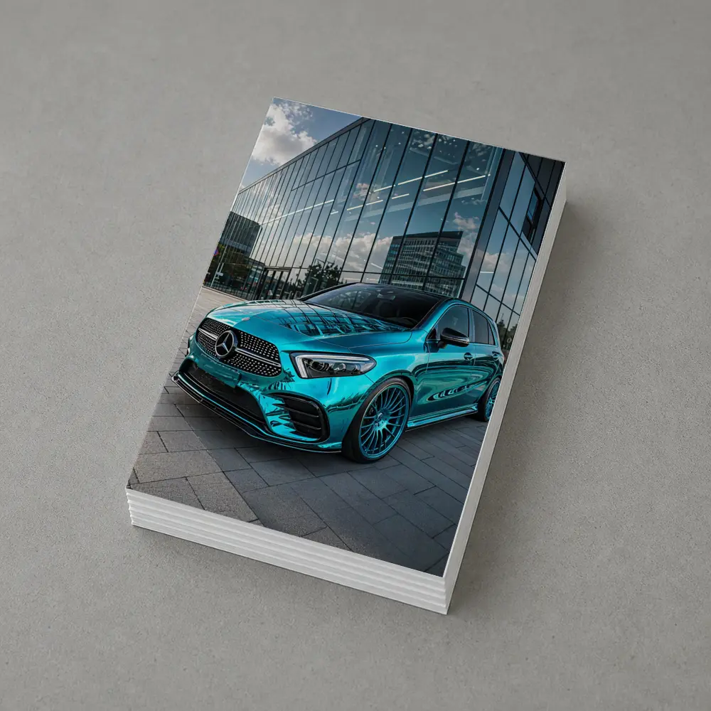 Mercedes Benz B Class Teal Chrome Urban – Postcards
