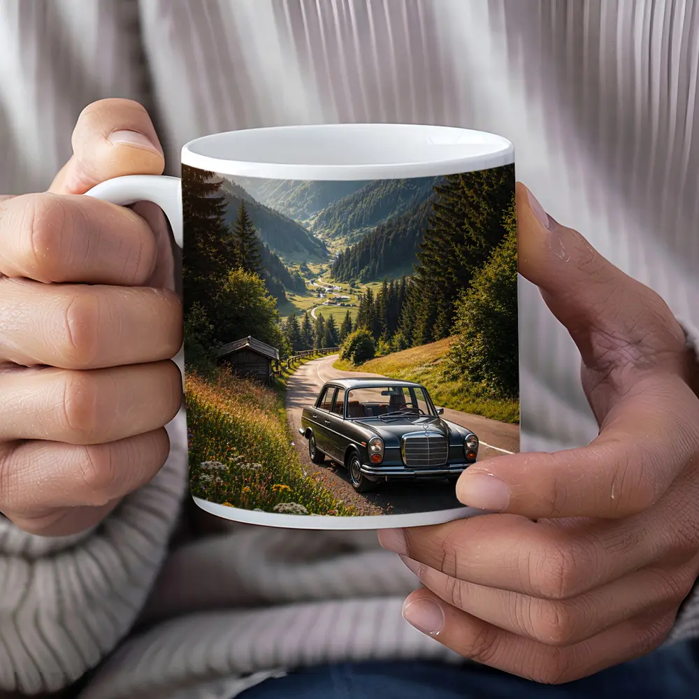 Classic Mercedes Benz Mountain Road Alpine Valley – Mugs