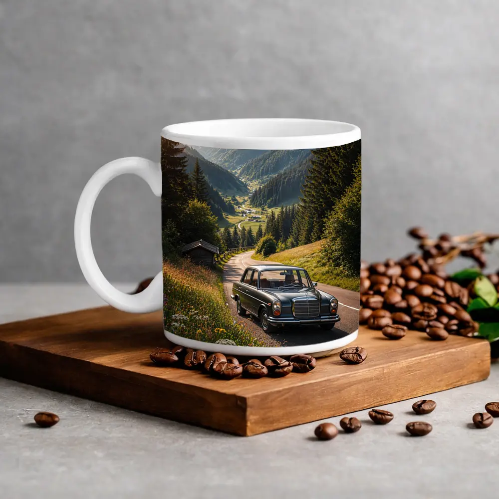 Classic Mercedes Benz Mountain Road Alpine Valley – Mugs
