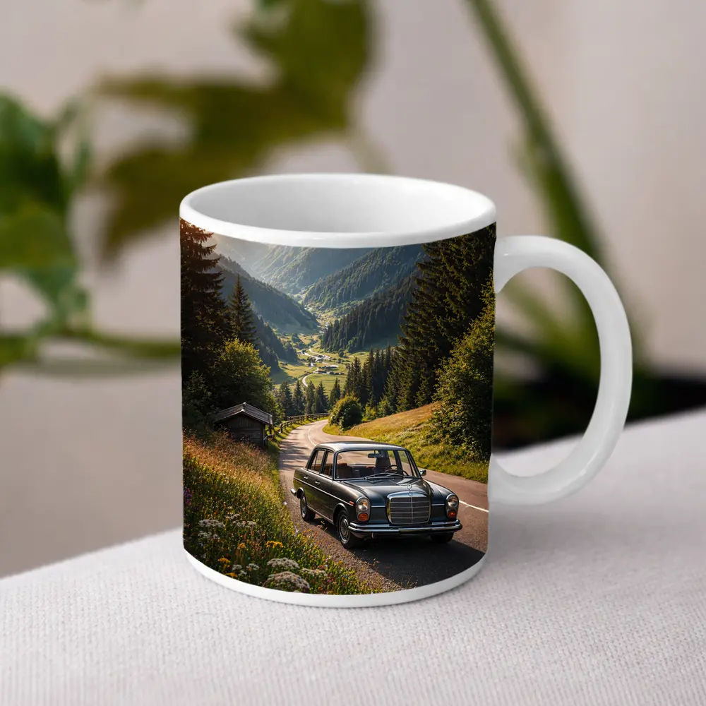 Classic Mercedes Benz Mountain Road Alpine Valley – Mugs