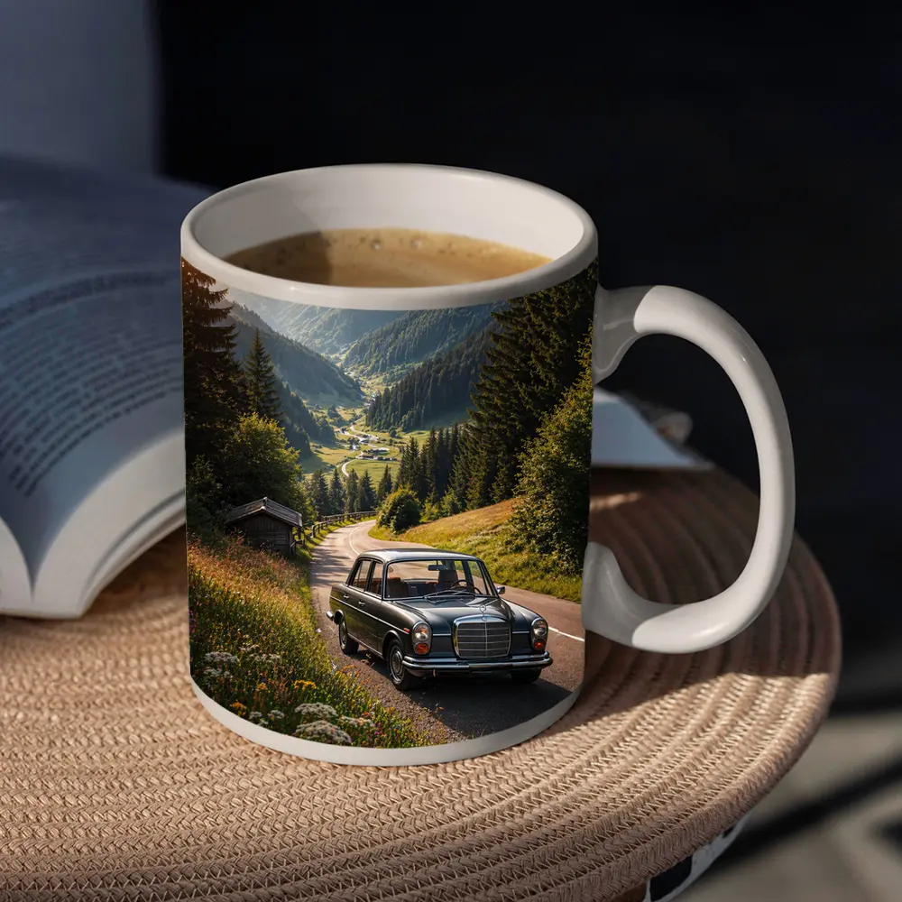 Classic Mercedes Benz Mountain Road Alpine Valley – Mugs