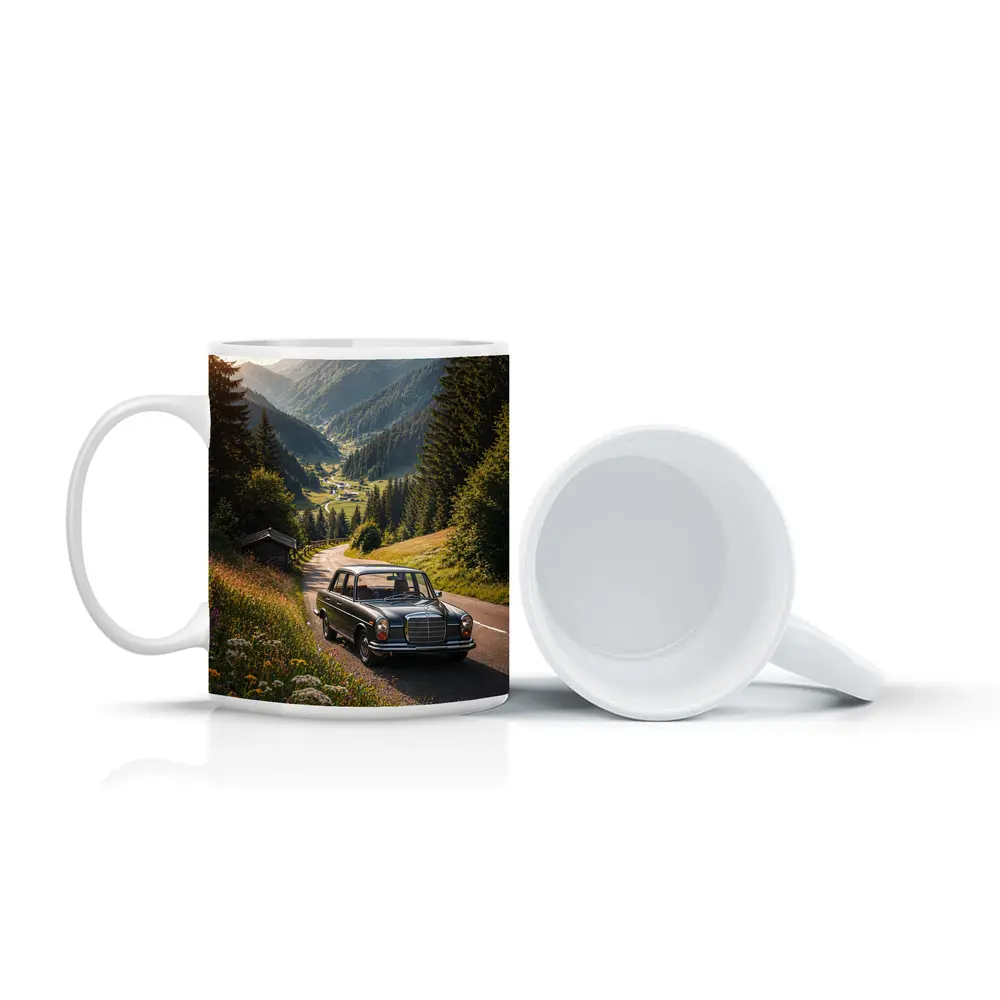Classic Mercedes Benz Mountain Road Alpine Valley – Mugs