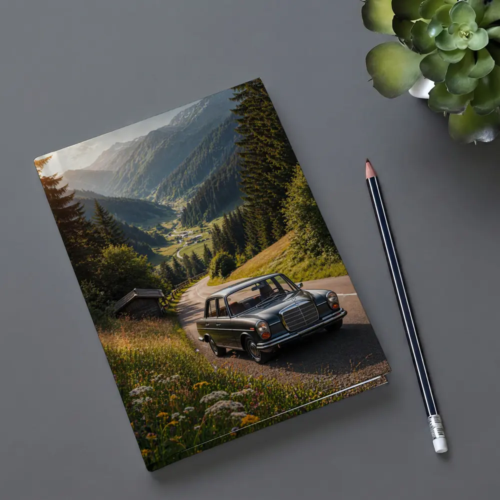 Classic Mercedes Benz Mountain Road Alpine Valley – Notebooks