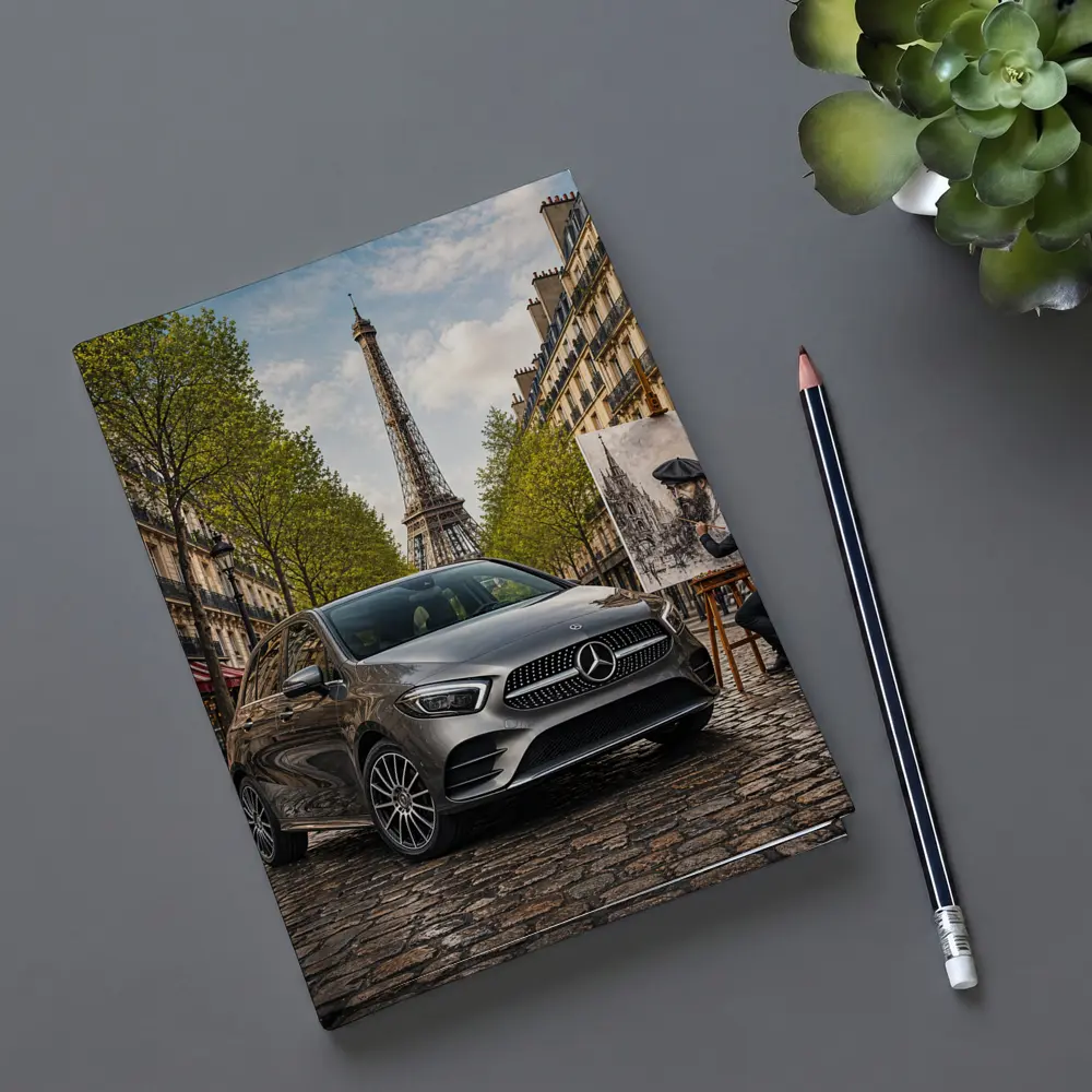 Mercedes Benz B Class Paris Street Scene – Notebooks