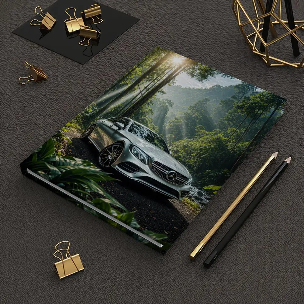Mercedes C Class Silver Forest Sunlight – Notebooks