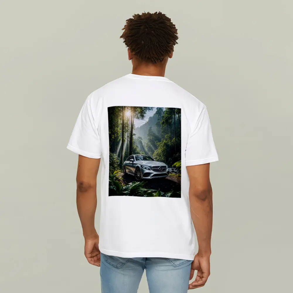 Mercedes C Class Silver Forest Sunlight – T-Shirts