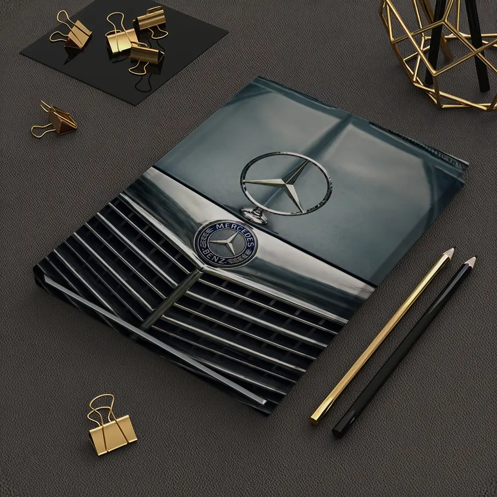 Mercedes Benz Classic Hood Star Close Up – Notebooks