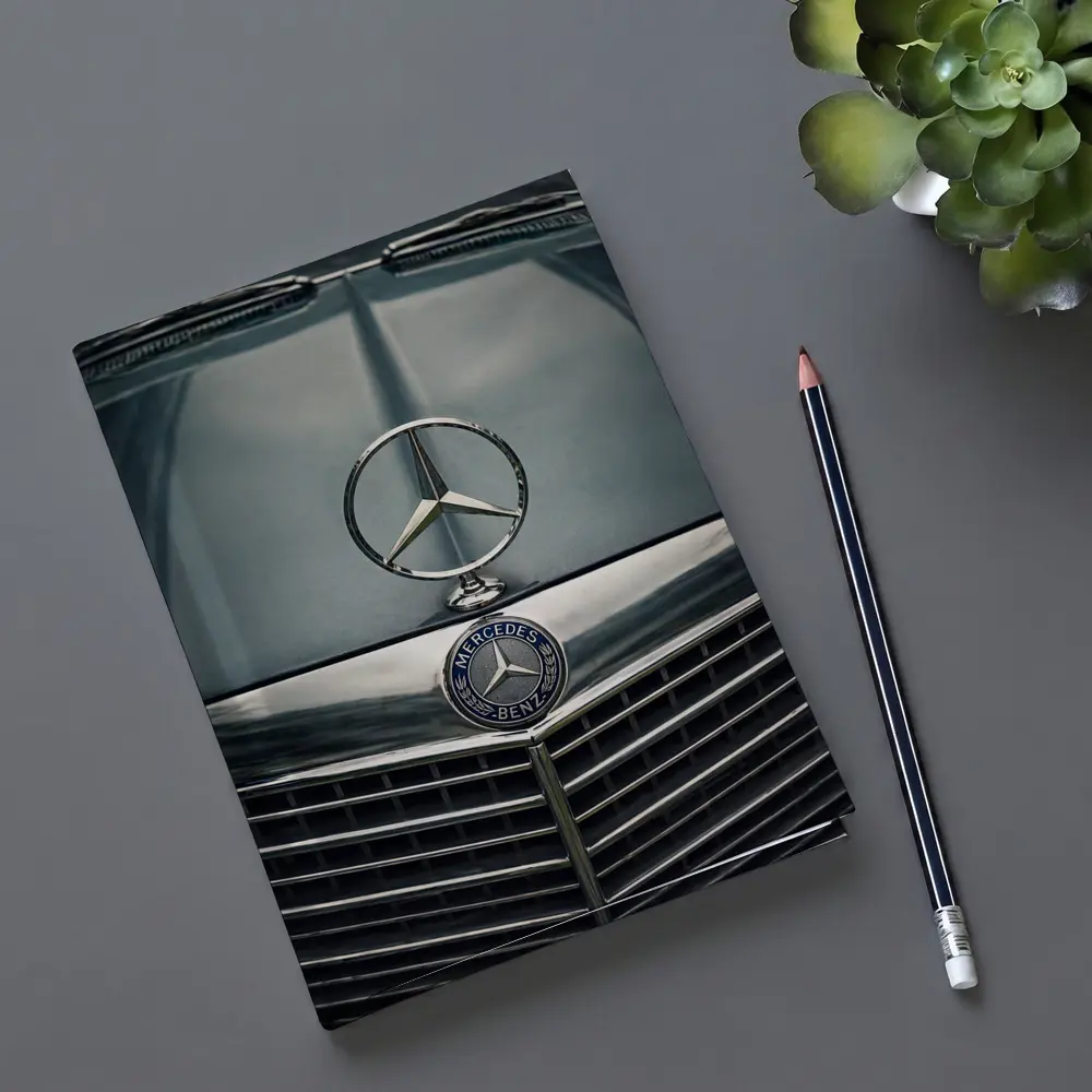Mercedes Benz Classic Hood Star Close Up – Notebooks