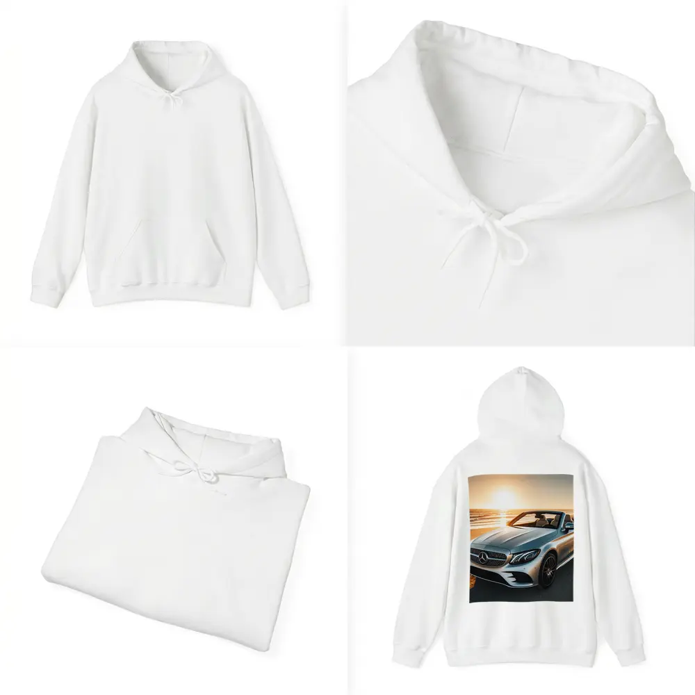Mercedes C Class Cabriolet Beach Sunset – Hoodies