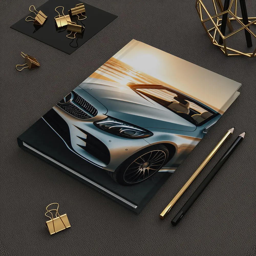 Mercedes C Class Cabriolet Beach Sunset – Notebooks